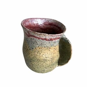 Handcrafted Hand Warmer Pottery Mug North Carolina Potter Signed 14oz